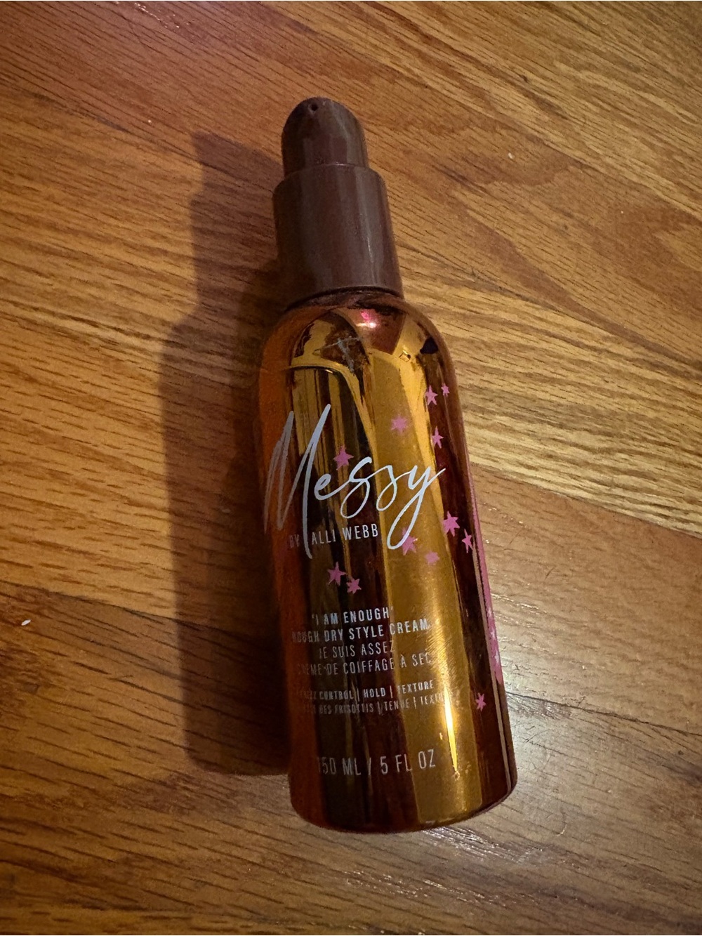 Messy by Alli Webb Texturizing Styling Cream - Shiny Copper Bottle